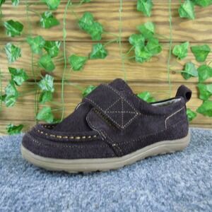 Kai Boys‎ Sneaker  Sz T 11.5 Medium Brown Leather Hook & Loop